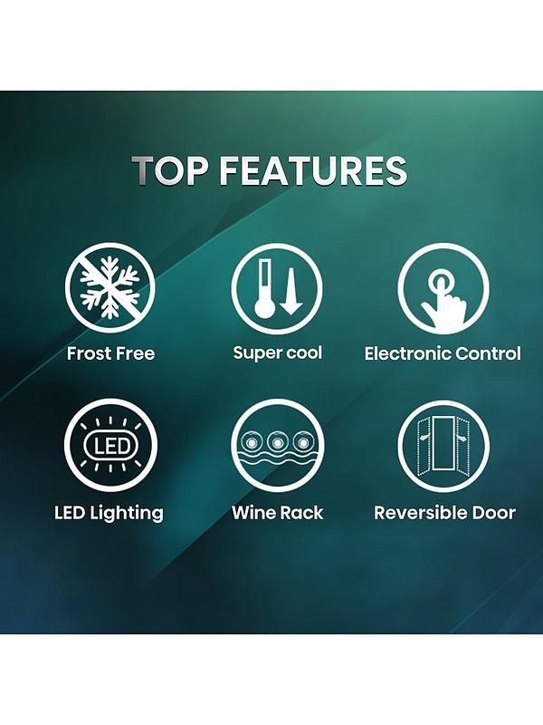 Hisense RIB291F4AWE 54cm Wide Integrated 50/50 Frost-Free Fridge Freezer with Sliding Hinge - White - Image 3